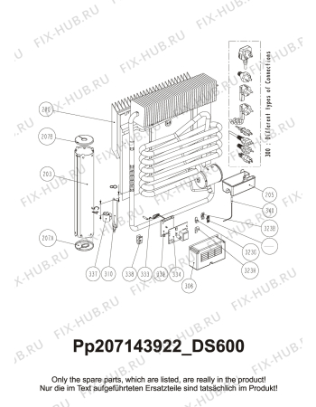 Взрыв-схема холодильника Dometic DS600BILEGEND - Схема узла Cooling generator